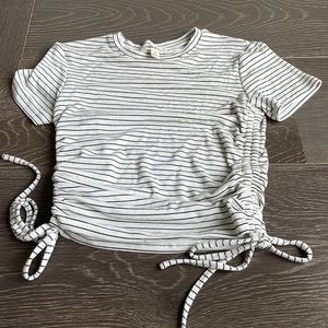 White & Black striped shirt